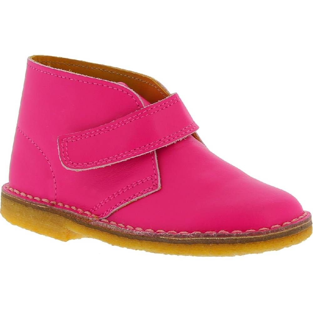 Lartigiano Del Cuoio Scarponcini da bambina in vera pelle rosa fatti a mano in Italia