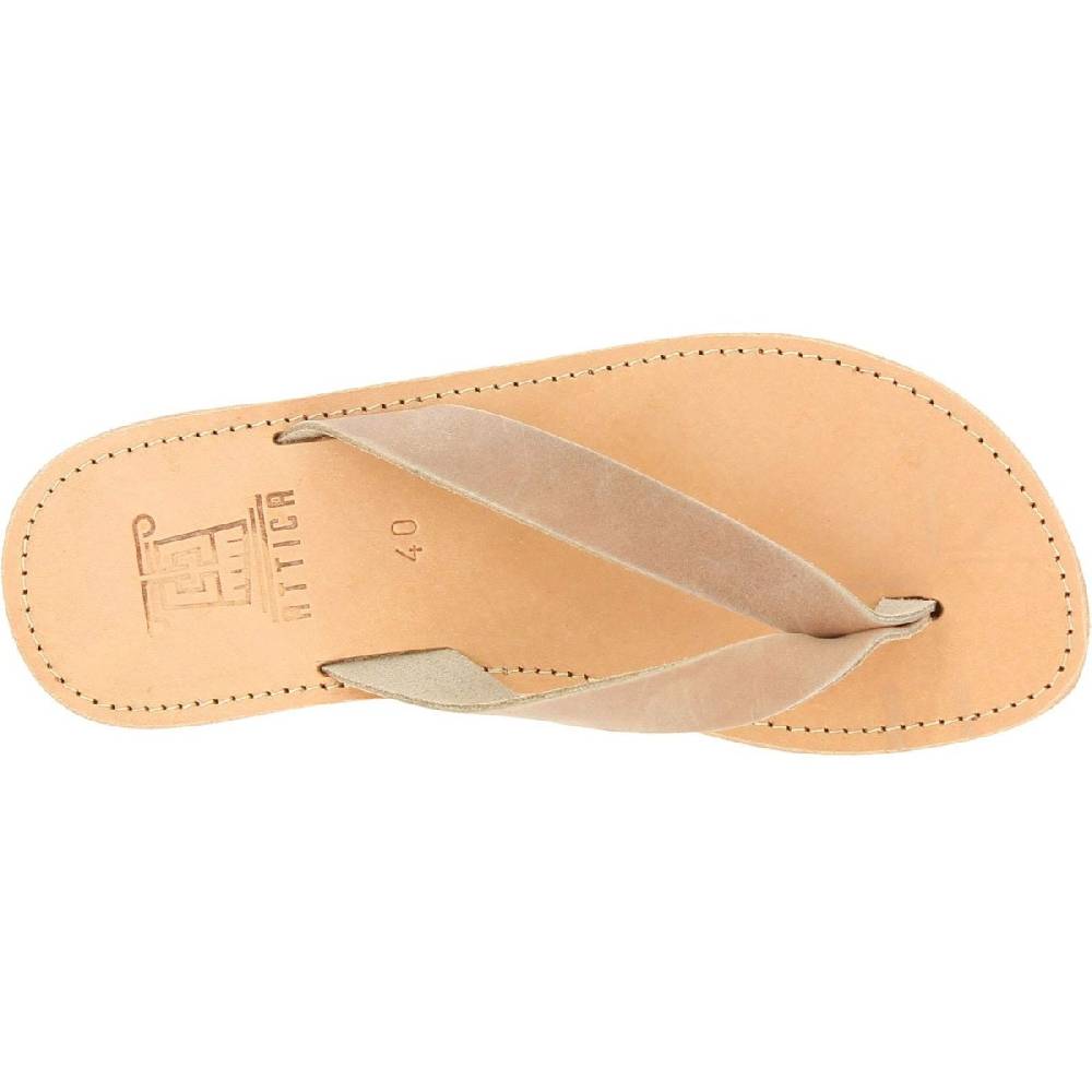 Lartigiano Del Cuoio Sandali infradito slip-on da uomo in pelle nabuk nude fatti a mano Italy