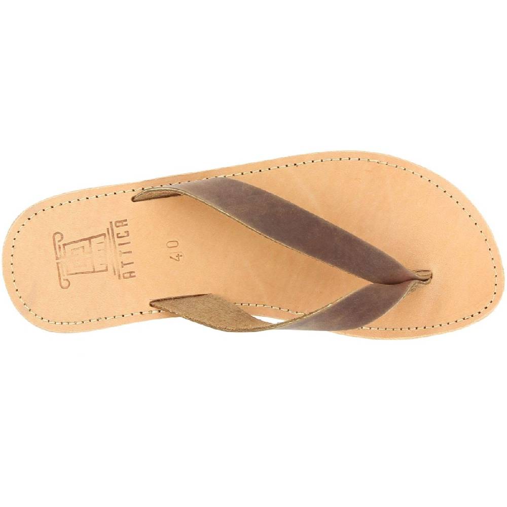 Lartigiano Del Cuoio Infradito uomo in nubuck testa di moro handmade in Greece Italia