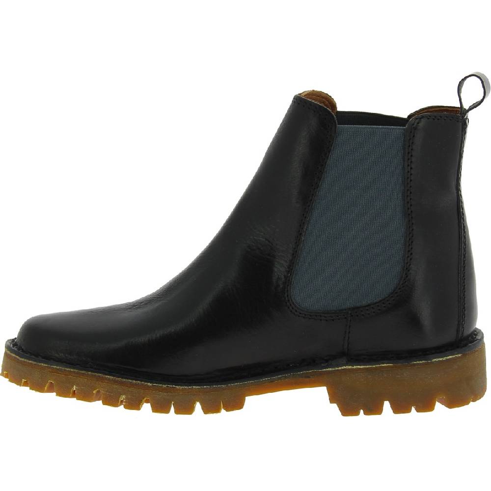 Lartigiano Del Cuoio Stivaletti chelsea donna neri in pelle con suola Vibram artigianali Qualità Garantita