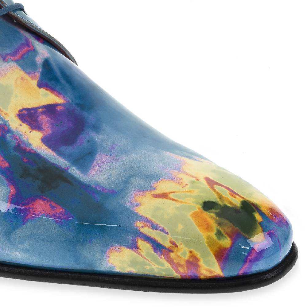 Lartigiano Del Cuoio Derby da cerimonia in vernice Psychedelic - Fratelli Borgioli - Artigianalità Italiana Acquista Ora