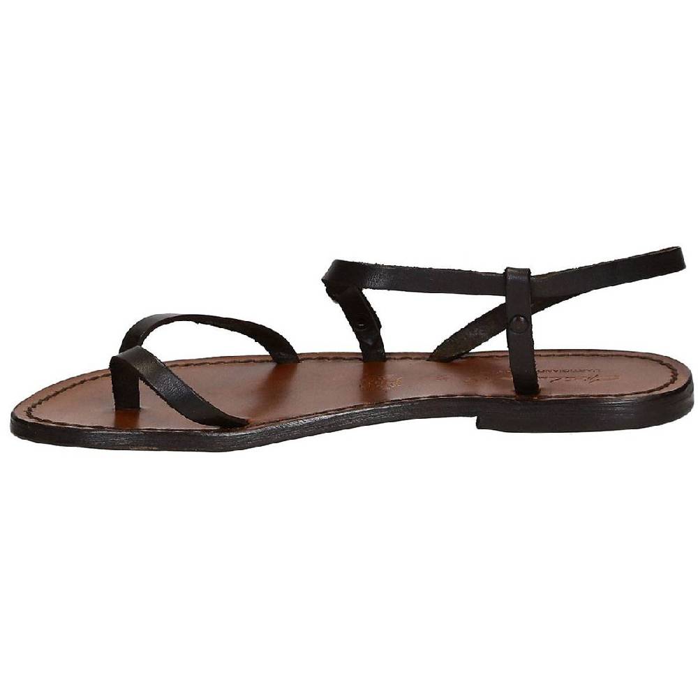 Lartigiano Del Cuoio Sandali schiava infradito da donna color testa di moro Online