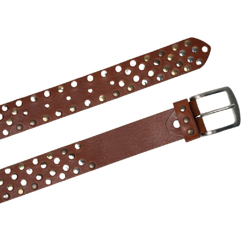 Lartigiano Del Cuoio Cintura in cuoio con borchie in metallo unisex Offerte