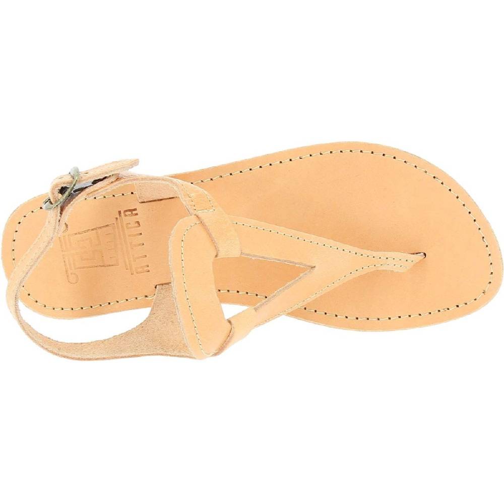 Lartigiano Del Cuoio Sandali infradito a goccia da donna fatti a mano in pelle di vitello colore nude Online
