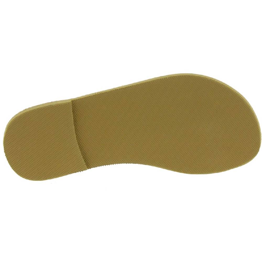 Lartigiano Del Cuoio Sandali infradito a cerchi da donna fatti a mano in pelle di vitello laminata oro Offerte