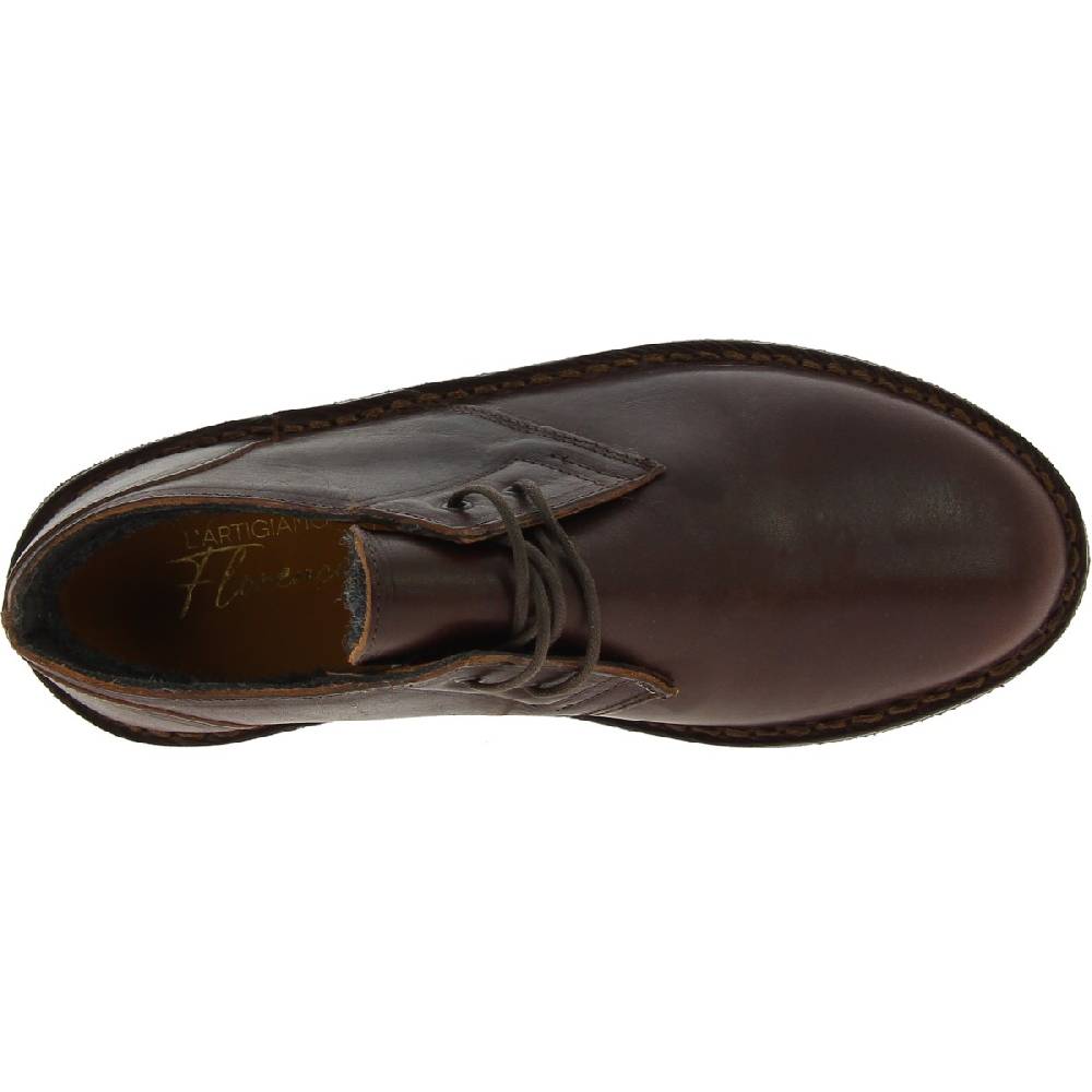 Lartigiano Del Cuoio Scarpe basse da donna in pelle marrone scuro con fodera invernale Moda