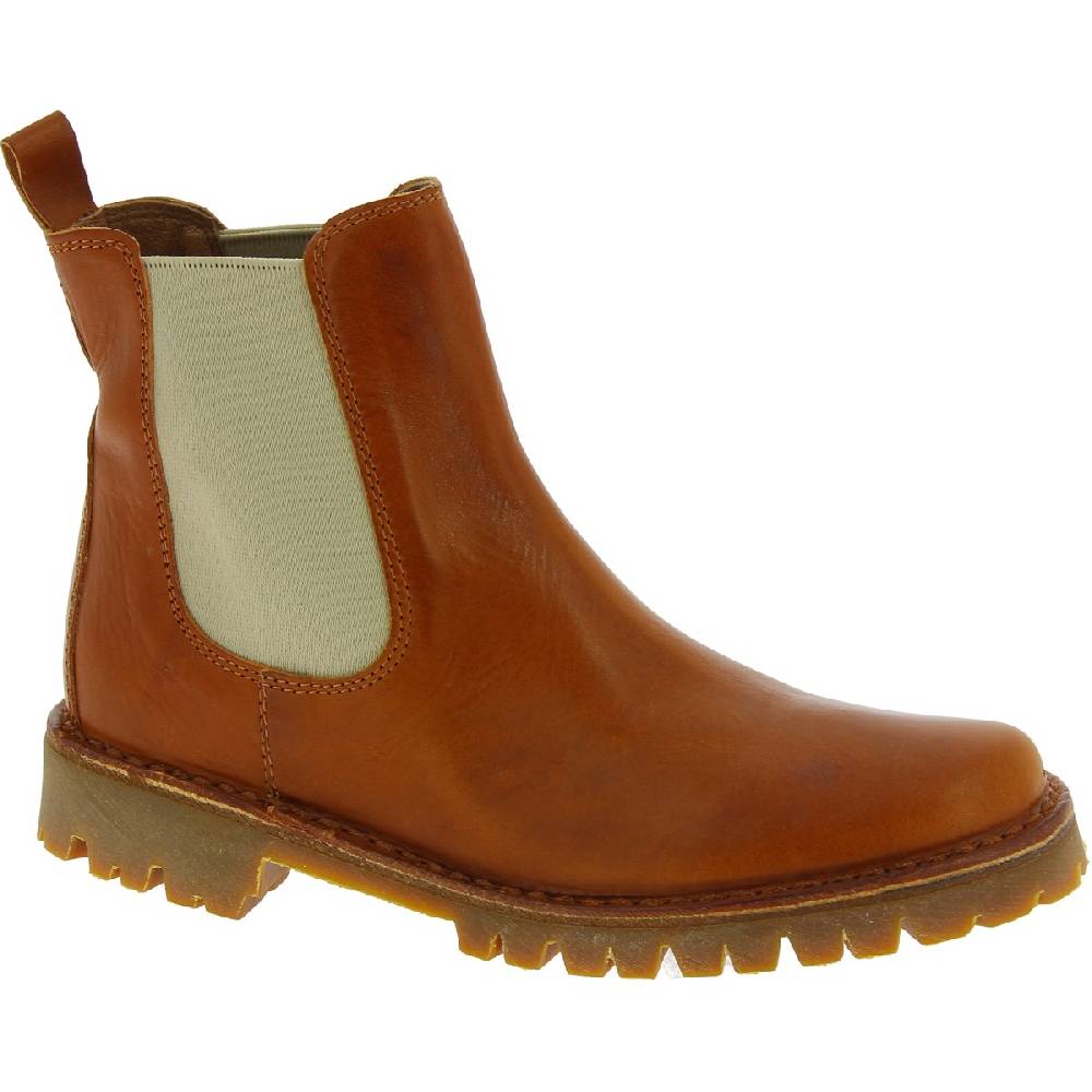 Lartigiano Del Cuoio Stivaletto beatles in pelle marrone e suola Vibram Acquista Ora