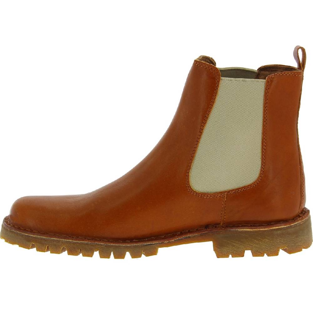 Lartigiano Del Cuoio Stivaletto beatles in pelle marrone e suola Vibram Acquista Ora