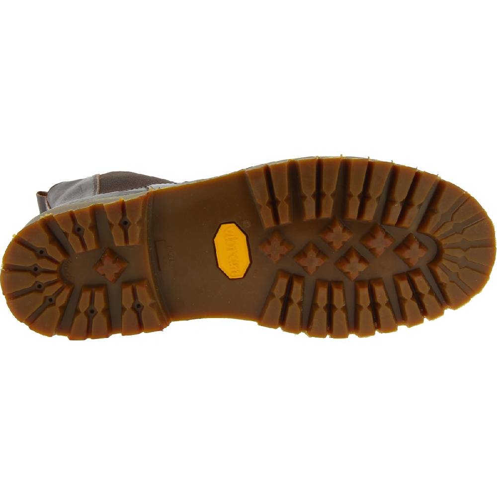 Lartigiano Del Cuoio Stivaletto beatles in pelle marrone scuro e suola Vibram Ultimo giorno