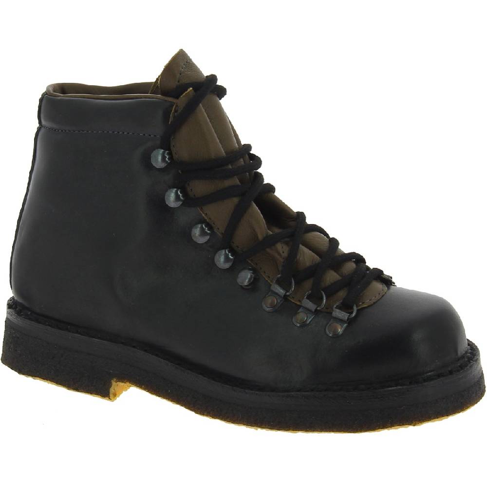 Lartigiano Del Cuoio Stivale da montagna donna color nero con suola in caucciù