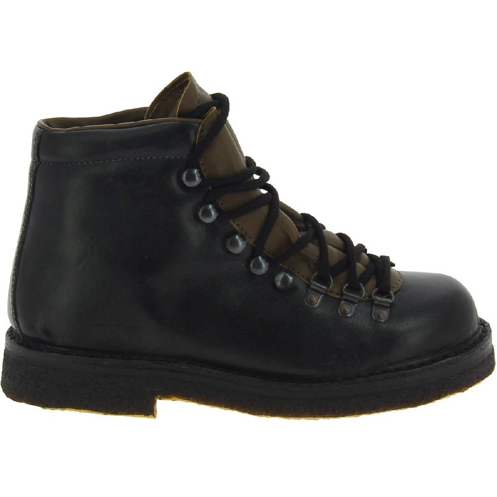 Lartigiano Del Cuoio Stivale da montagna donna color nero con suola in caucciù Promozione temporanea