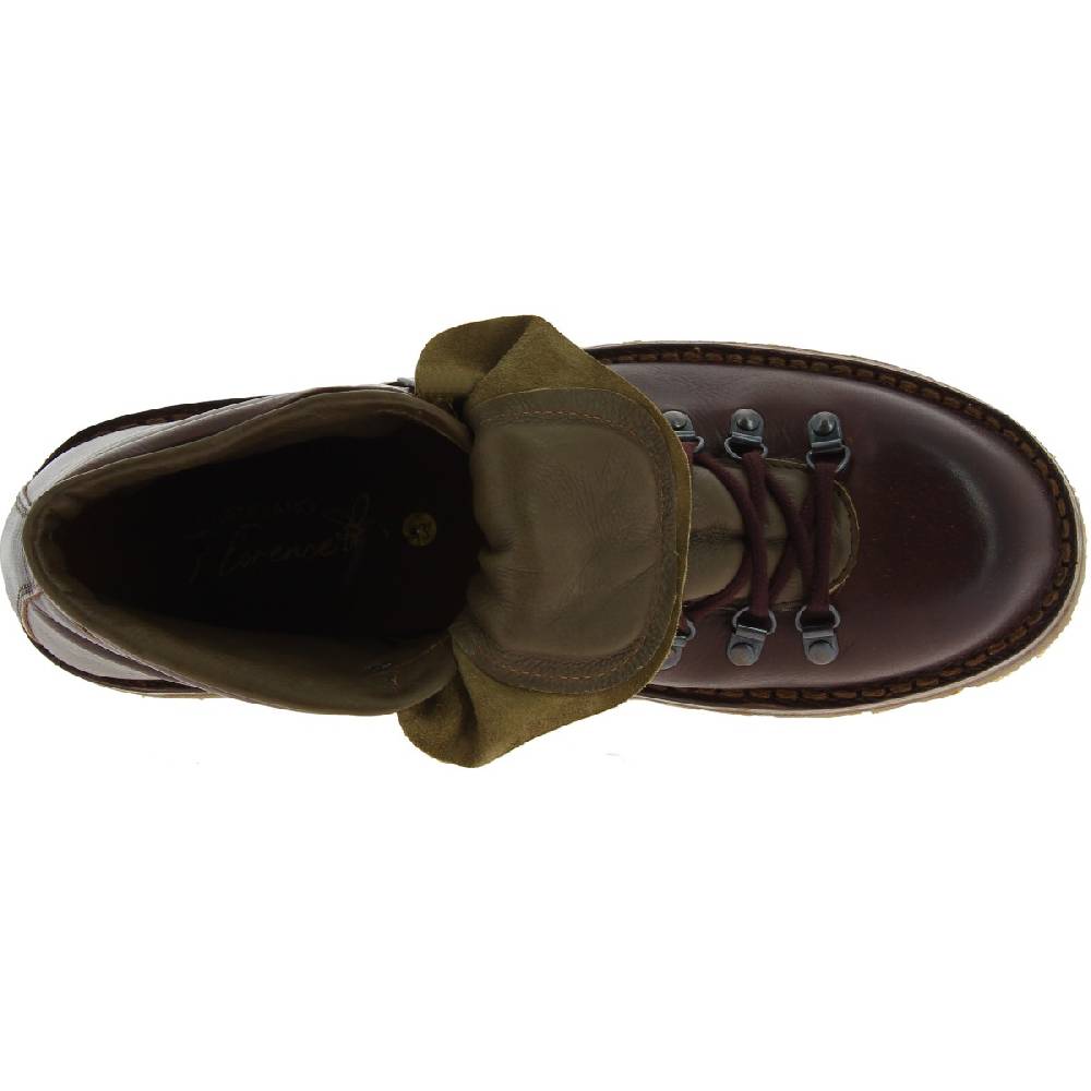 Lartigiano Del Cuoio Scarpone donna da montagna in pelle marrone scuro conciata al vegetale Shopping Online