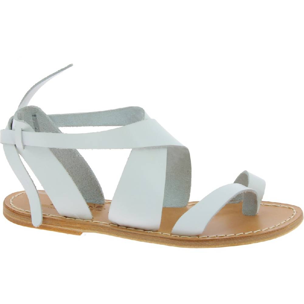 Lartigiano Del Cuoio Sandali donna fatti a mano in pelle colore bianco Offerte