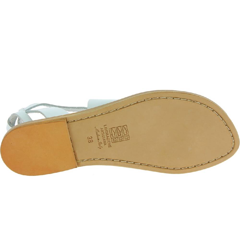Lartigiano Del Cuoio Sandali donna fatti a mano in pelle colore bianco Offerte