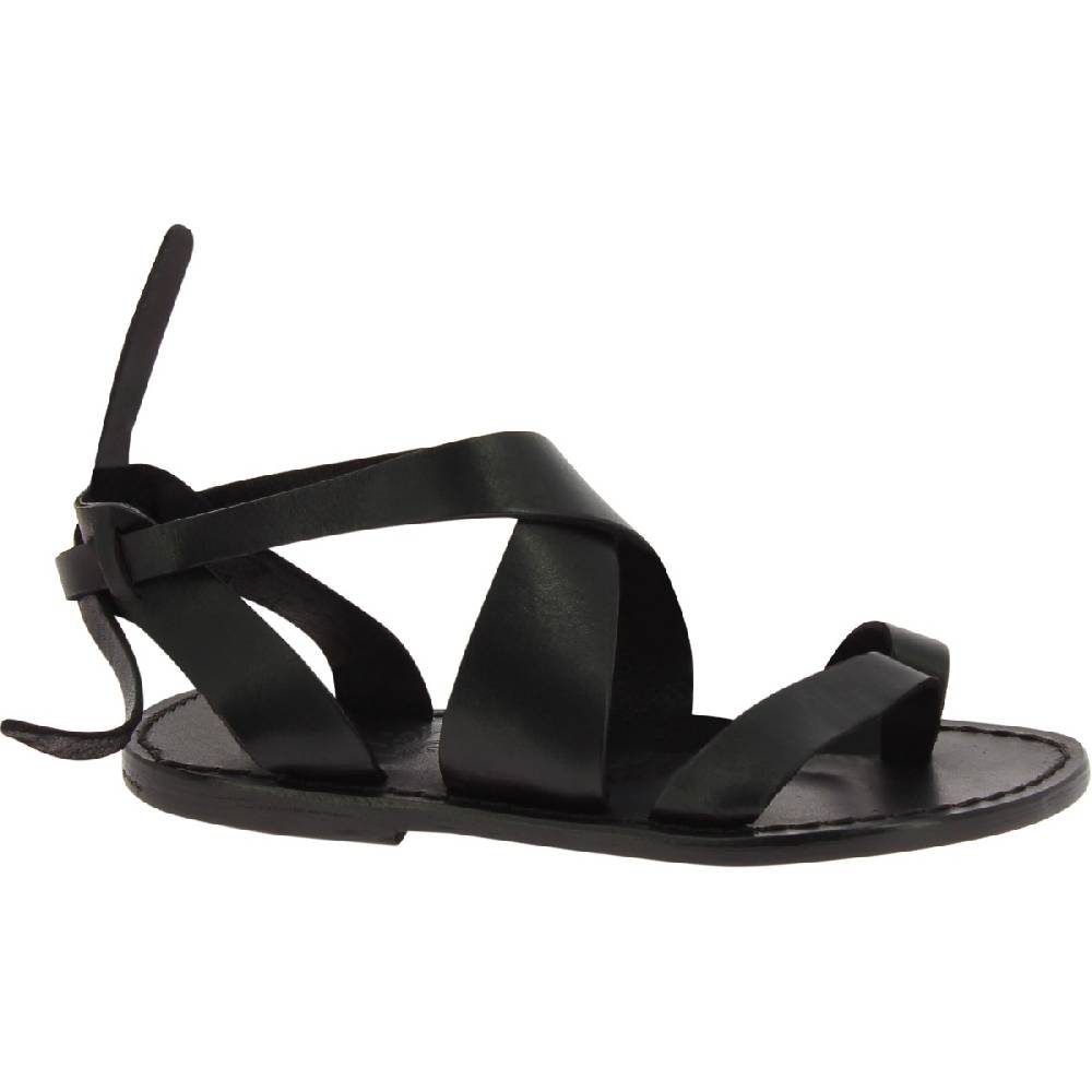 Lartigiano Del Cuoio Sandali donna in pelle colore nero fatti a mano in Italia Hotsell
