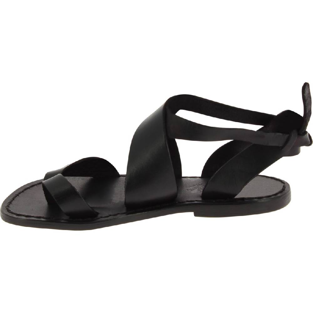 Lartigiano Del Cuoio Sandali donna in pelle colore nero fatti a mano in Italia Hotsell