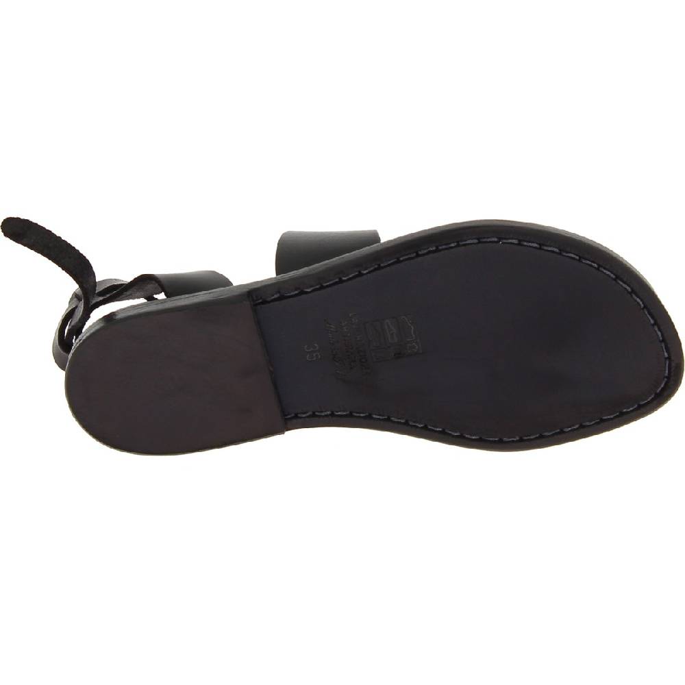 Lartigiano Del Cuoio Sandali donna in pelle colore nero fatti a mano in Italia Hotsell