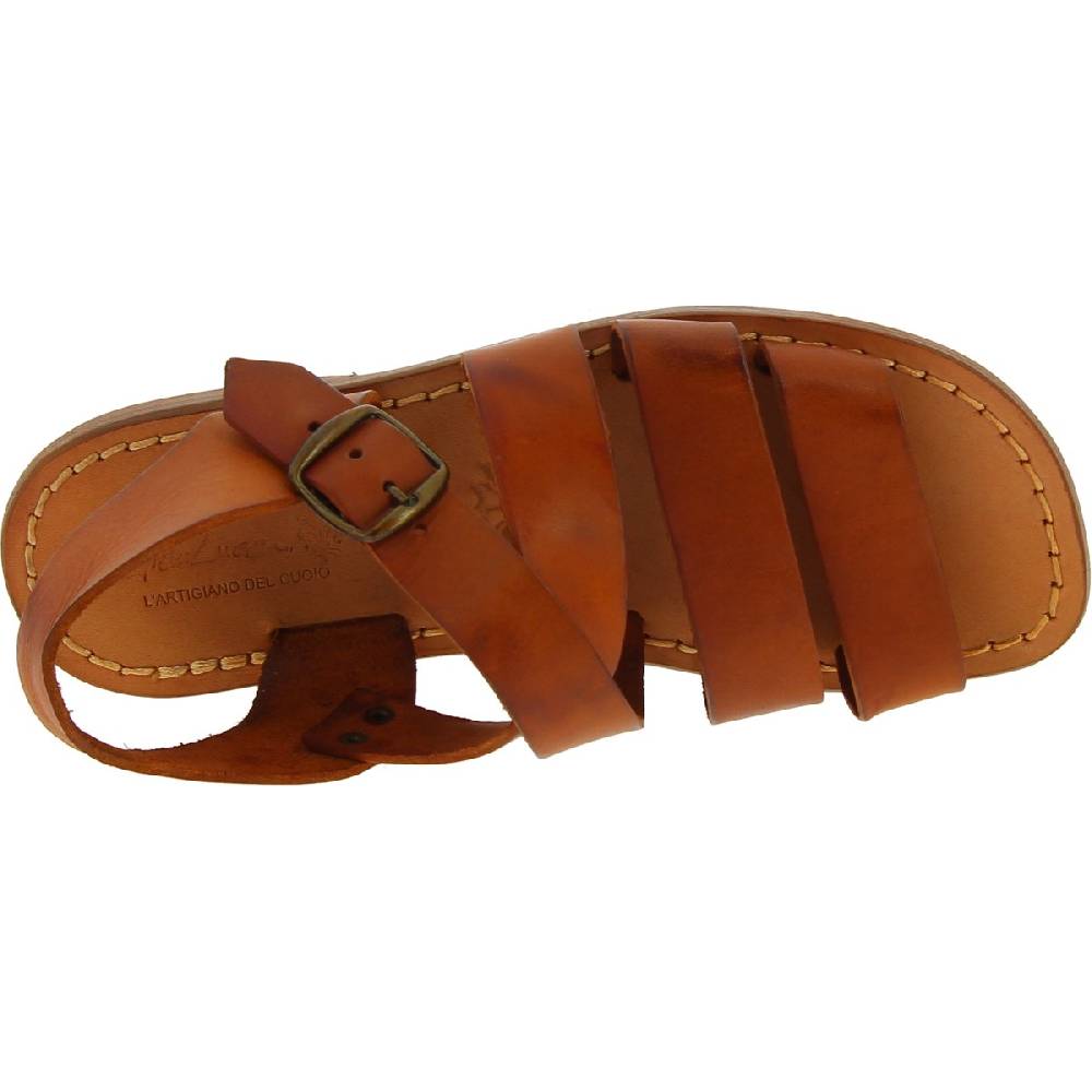 Lartigiano Del Cuoio Sandali da uomo in pelle color cuoio fatti a mano in Italia Vendita Economica