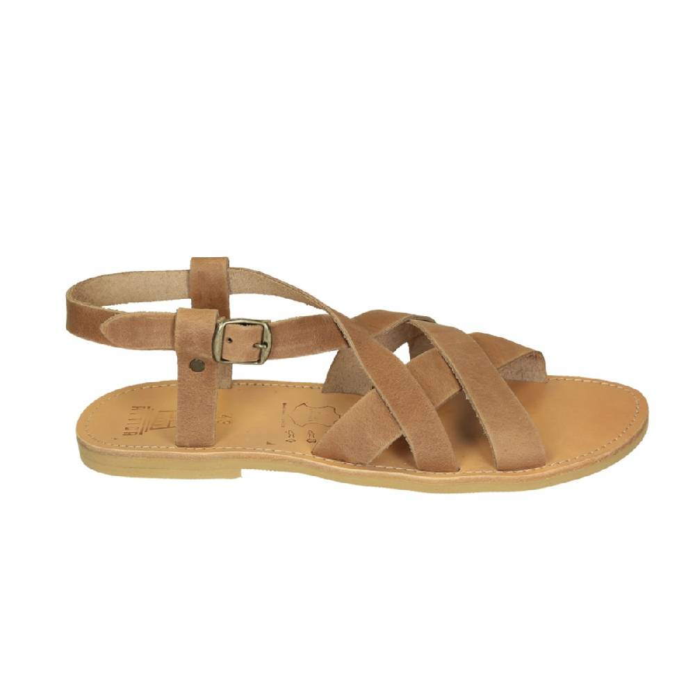 Lartigiano Del Cuoio Sandali infradito da uomo in pelle nabuk nude fatti a mano Moda
