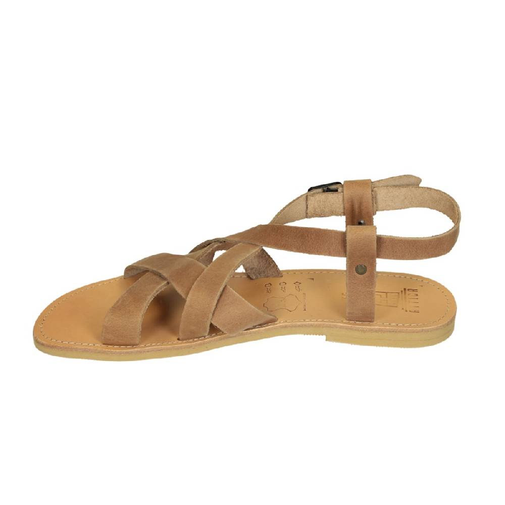 Lartigiano Del Cuoio Sandali infradito da uomo in pelle nabuk nude fatti a mano Moda