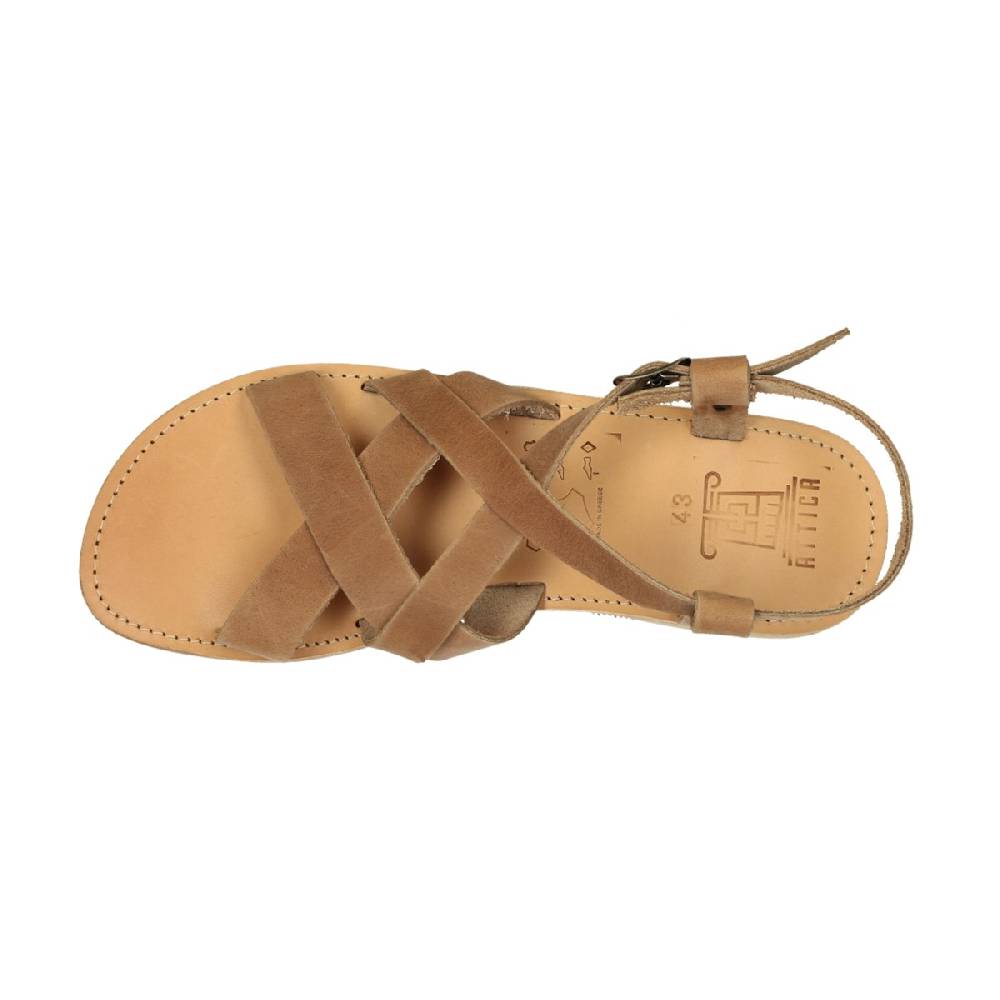 Lartigiano Del Cuoio Sandali infradito da uomo in pelle nabuk nude fatti a mano Moda