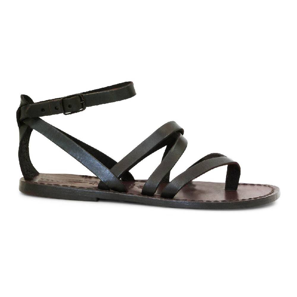 Lartigiano Del Cuoio Scarpe alla schiava artigianali in pelle marrone Negozi Online
