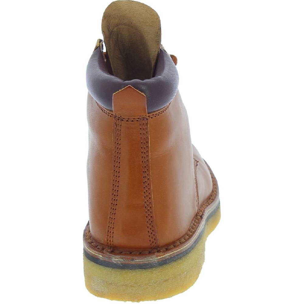 Lartigiano Del Cuoio Stivaletti donna artigianali in pelle marrone conciata al vegetale Promozione Limitata