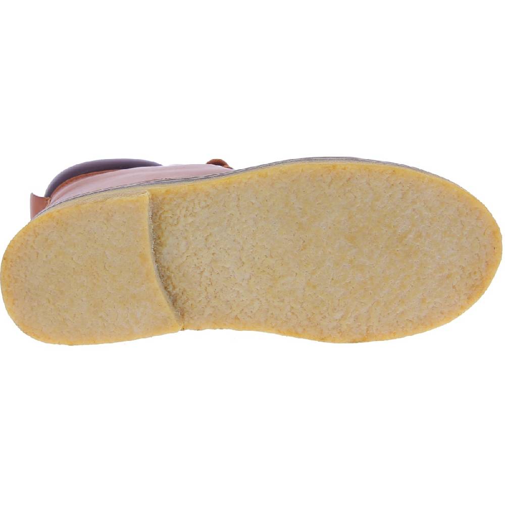 Lartigiano Del Cuoio Stivaletti donna artigianali in pelle marrone conciata al vegetale Promozione Limitata