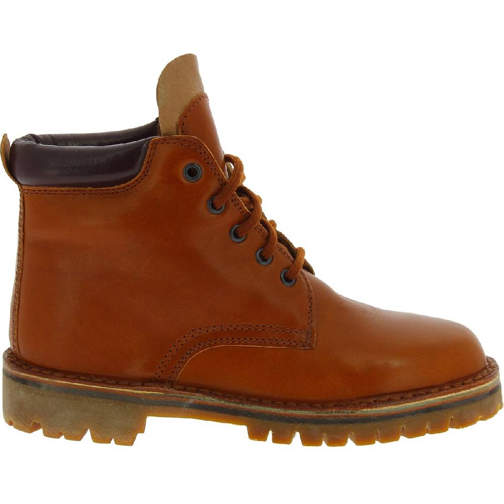 Lartigiano Del Cuoio Stivaletti donna artigianali in pelle marrone e suola Vibram Fino Al -60%