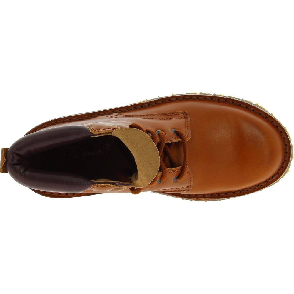 Lartigiano Del Cuoio Stivaletti donna artigianali in pelle marrone e suola Vibram Fino Al -60%