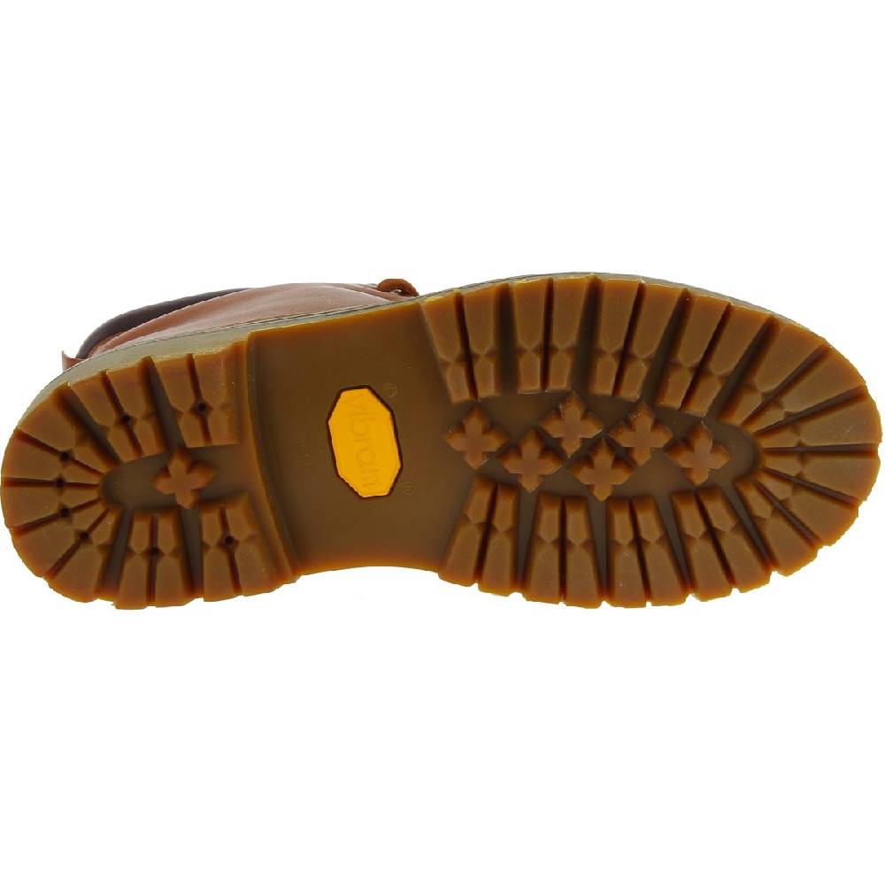 Lartigiano Del Cuoio Stivaletti donna artigianali in pelle marrone e suola Vibram Fino Al -60%