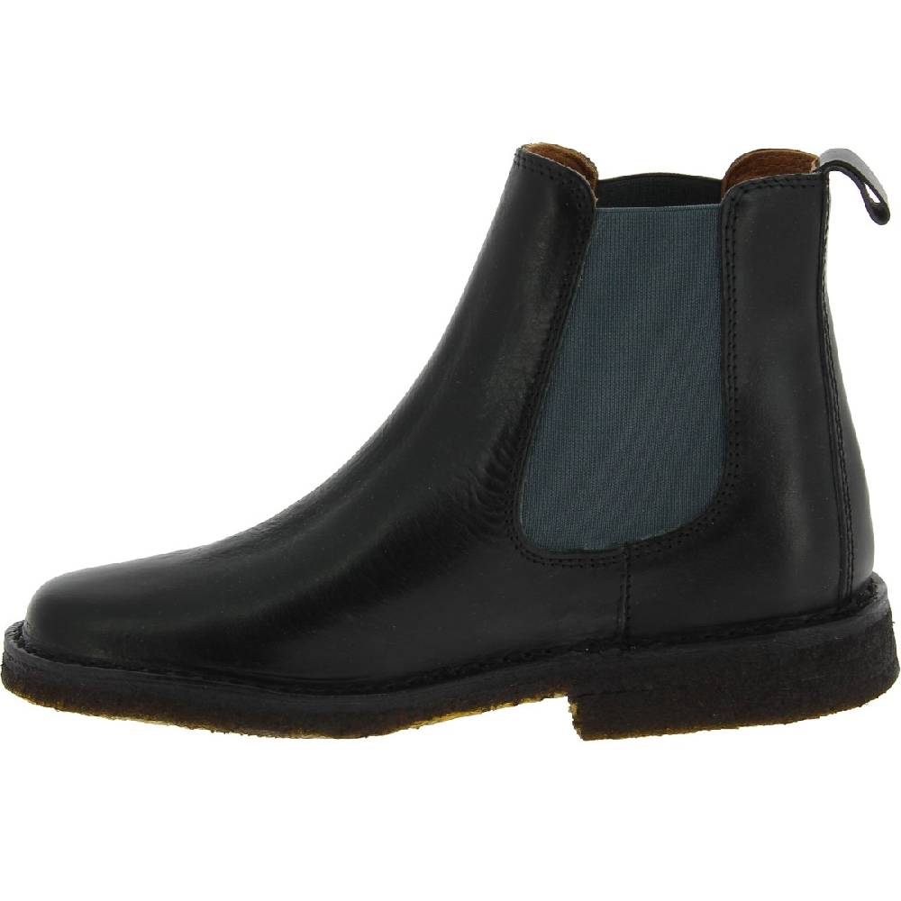 Lartigiano Del Cuoio Stivaletti chelsea donna in pelle nera e suola in para artigianali Affare Del Giorno