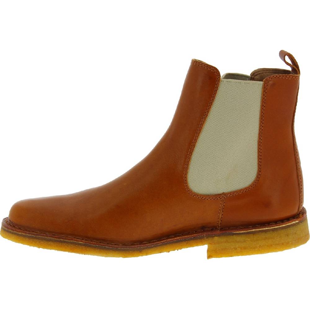 Lartigiano Del Cuoio Stivaletti chelsea uomo in pelle marrone e suola in para artigianali Prezzo Ridotto