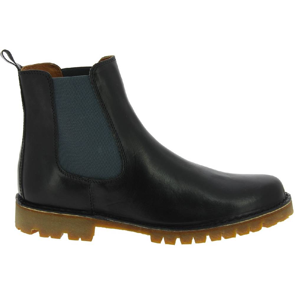 Lartigiano Del Cuoio Stivaletto beatles uomo in pelle nera e suola Vibram Novità