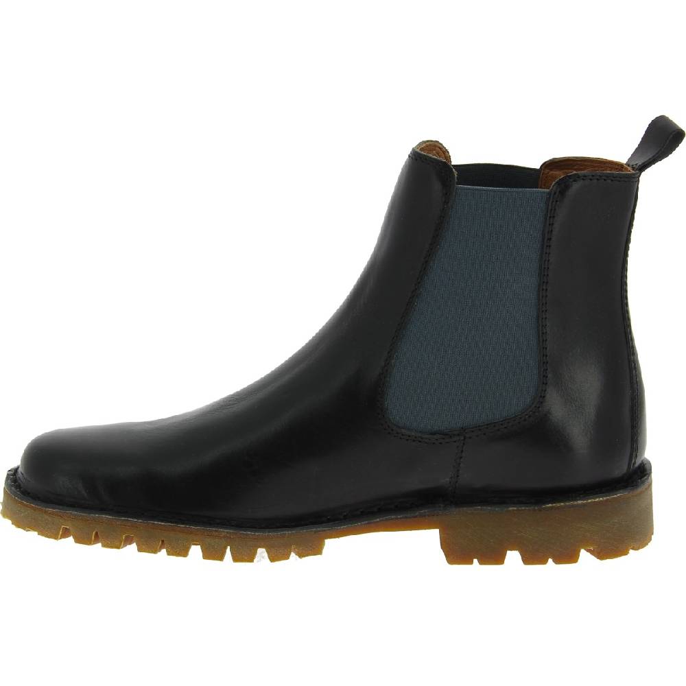 Lartigiano Del Cuoio Stivaletto beatles uomo in pelle nera e suola Vibram Novità
