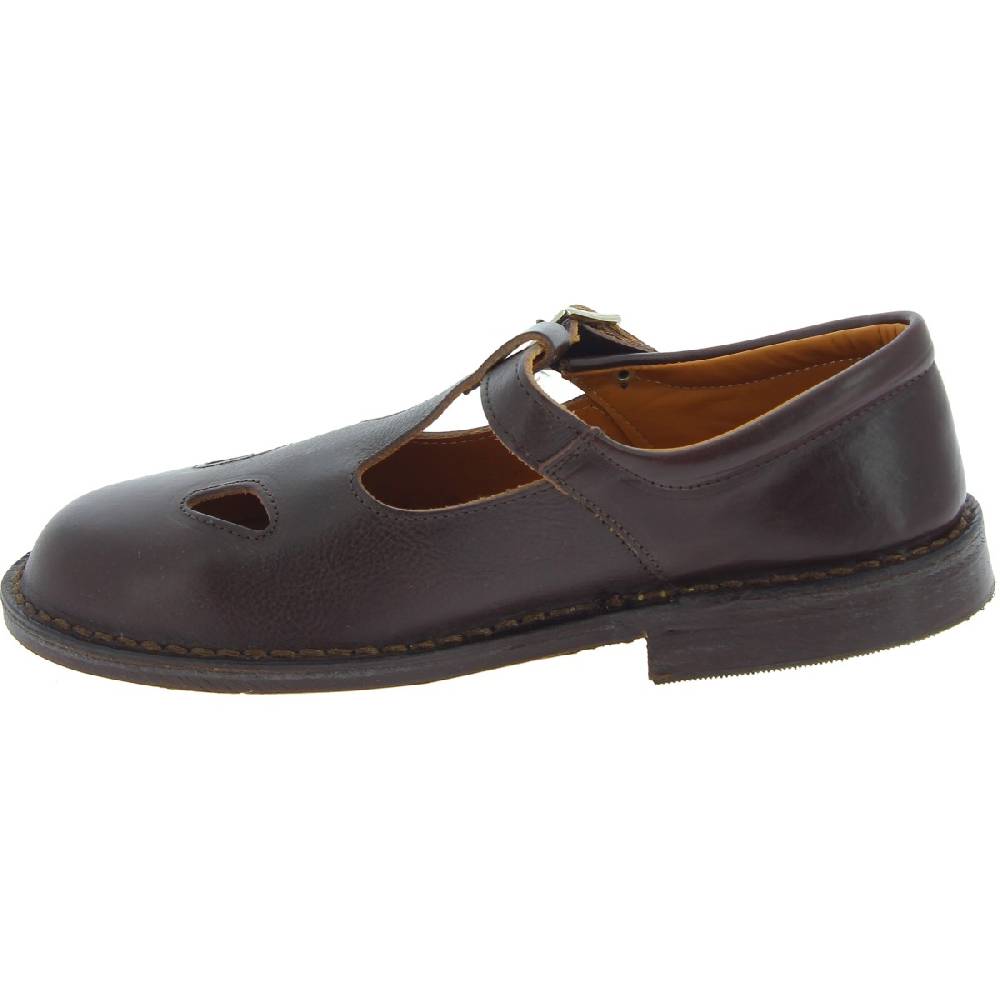 Lartigiano Del Cuoio Scarpe aperte da uomo in pelle marrone scuro fatte a mano in Italia Online