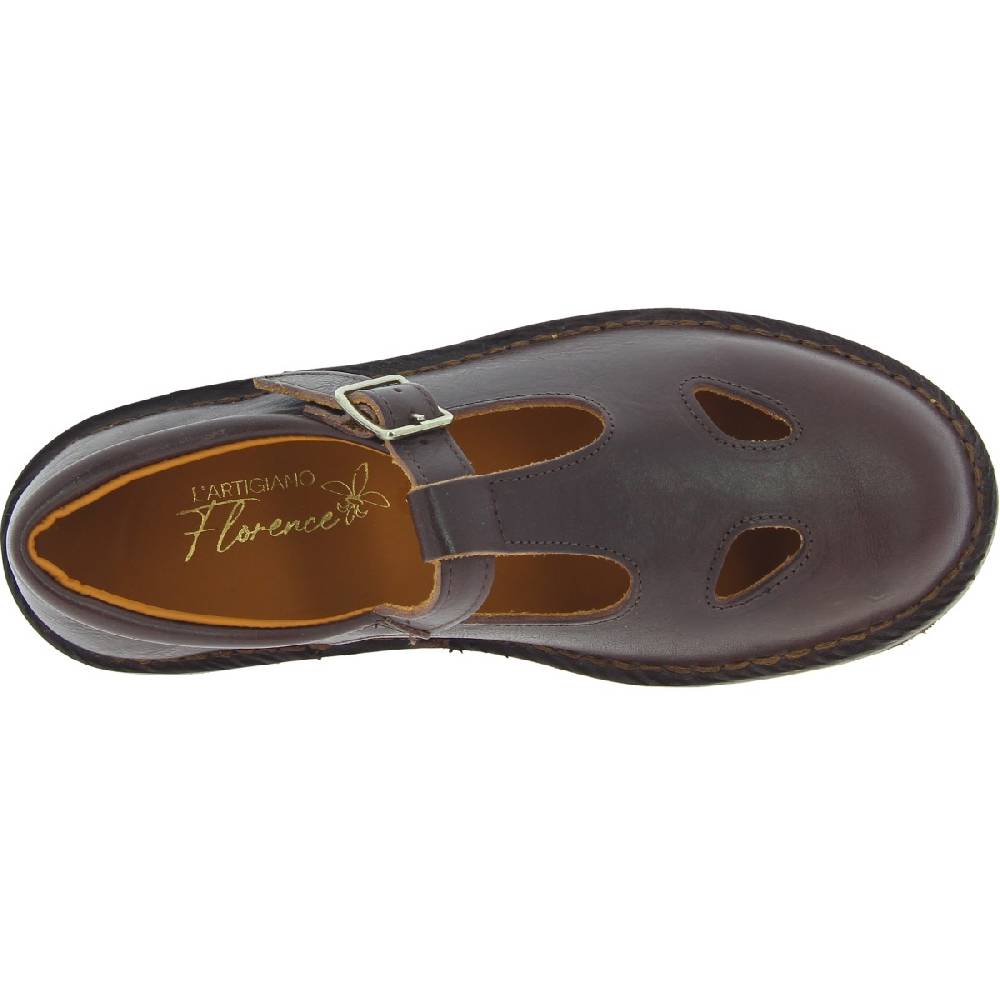 Lartigiano Del Cuoio Scarpe aperte da uomo in pelle marrone scuro fatte a mano in Italia Online