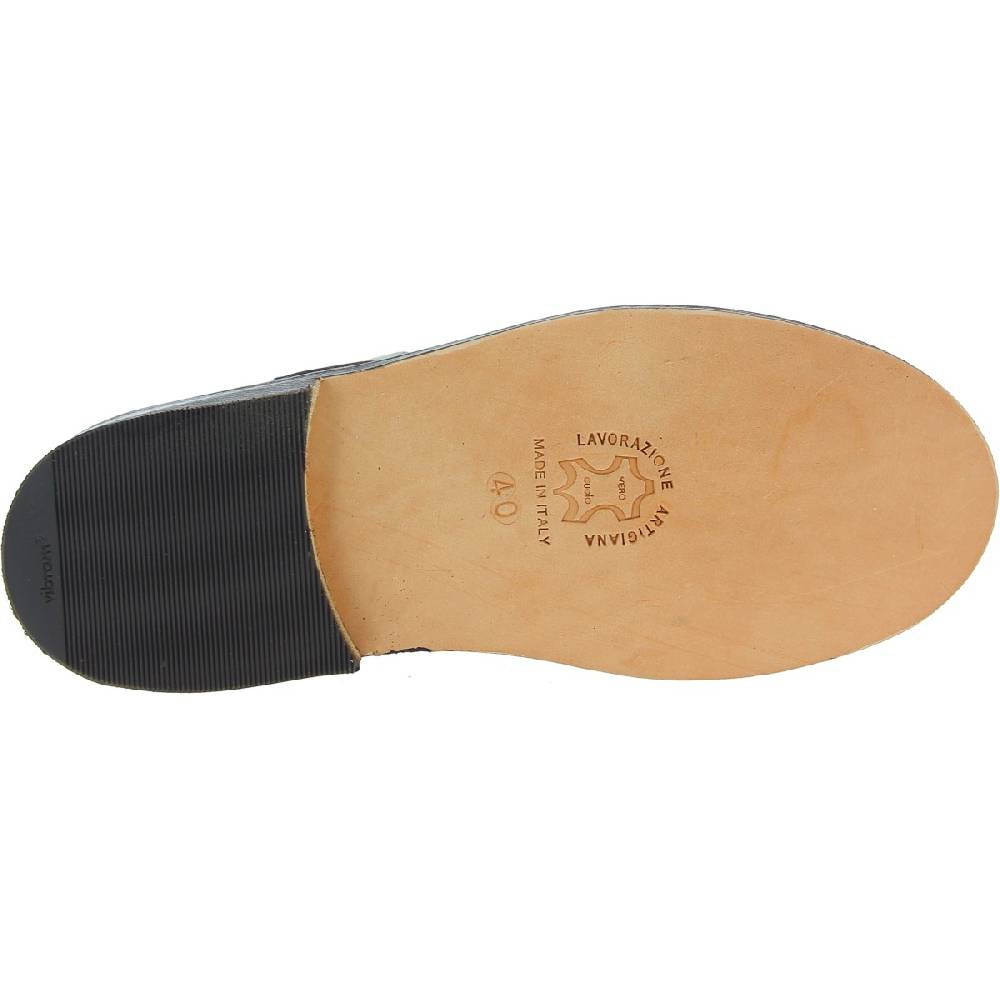 Lartigiano Del Cuoio Scarpe aperte da uomo in pelle marrone scuro fatte a mano in Italia Online