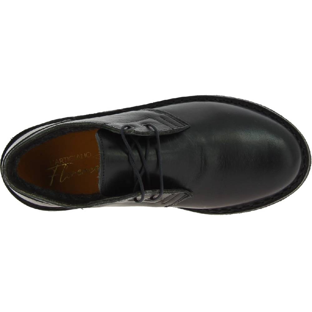 Lartigiano Del Cuoio Scarpe basse da donna in pelle nera con fodera invernale Vendita