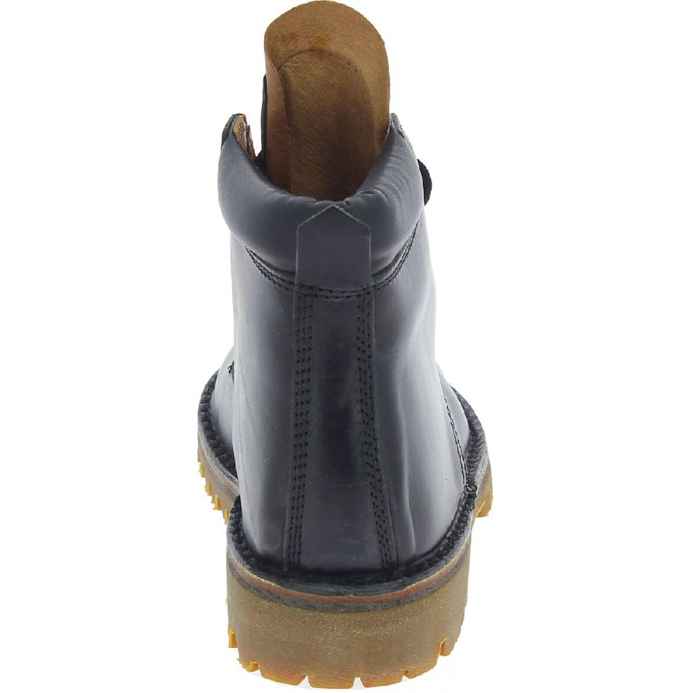 Lartigiano Del Cuoio Stivaletti donna artigianali in pelle nero con suola Vibram Consegna Veloce