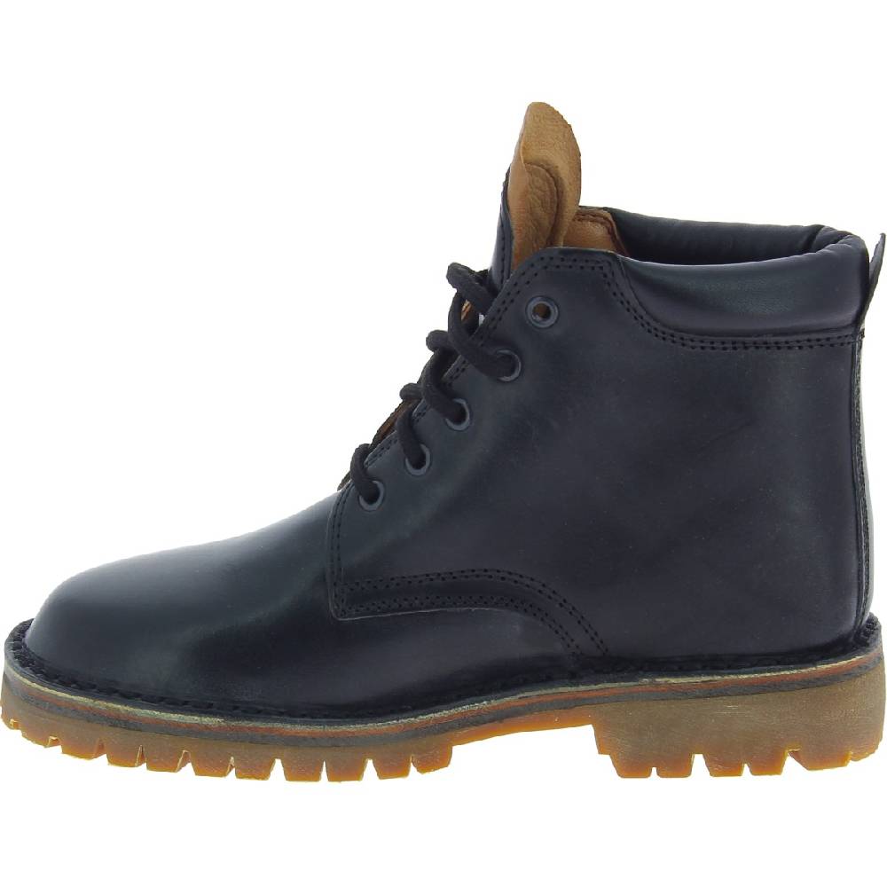 Lartigiano Del Cuoio Stivaletti donna artigianali in pelle nero con suola Vibram Consegna Veloce