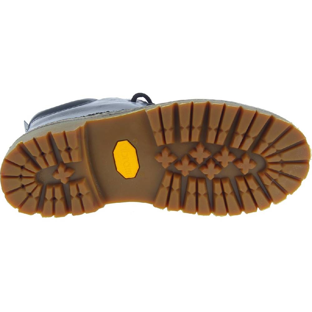 Lartigiano Del Cuoio Stivaletti donna artigianali in pelle nero con suola Vibram Consegna Veloce