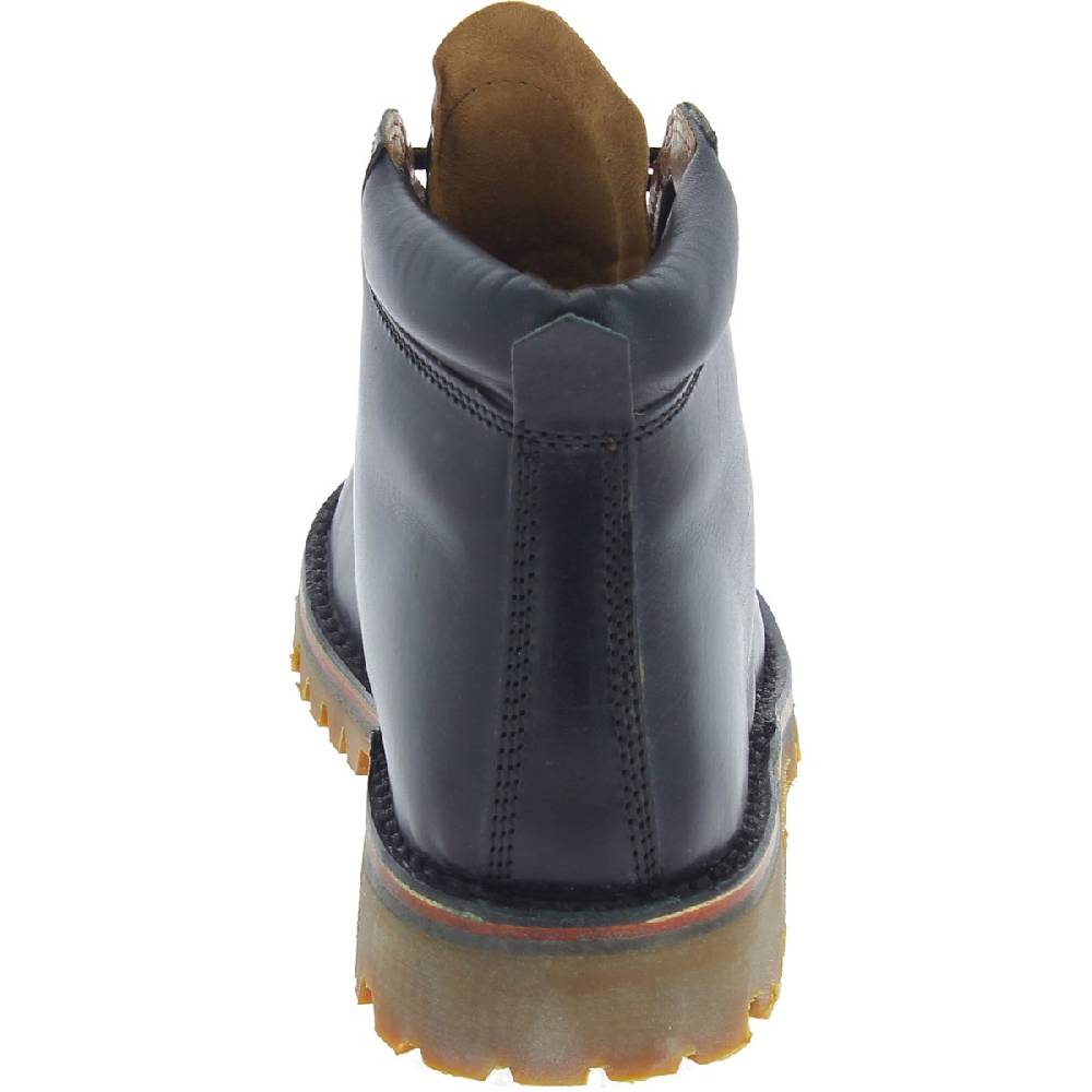 Lartigiano Del Cuoio Stivaletti uomo artigianali in pelle nera e suola Vibram Promozione Limitata