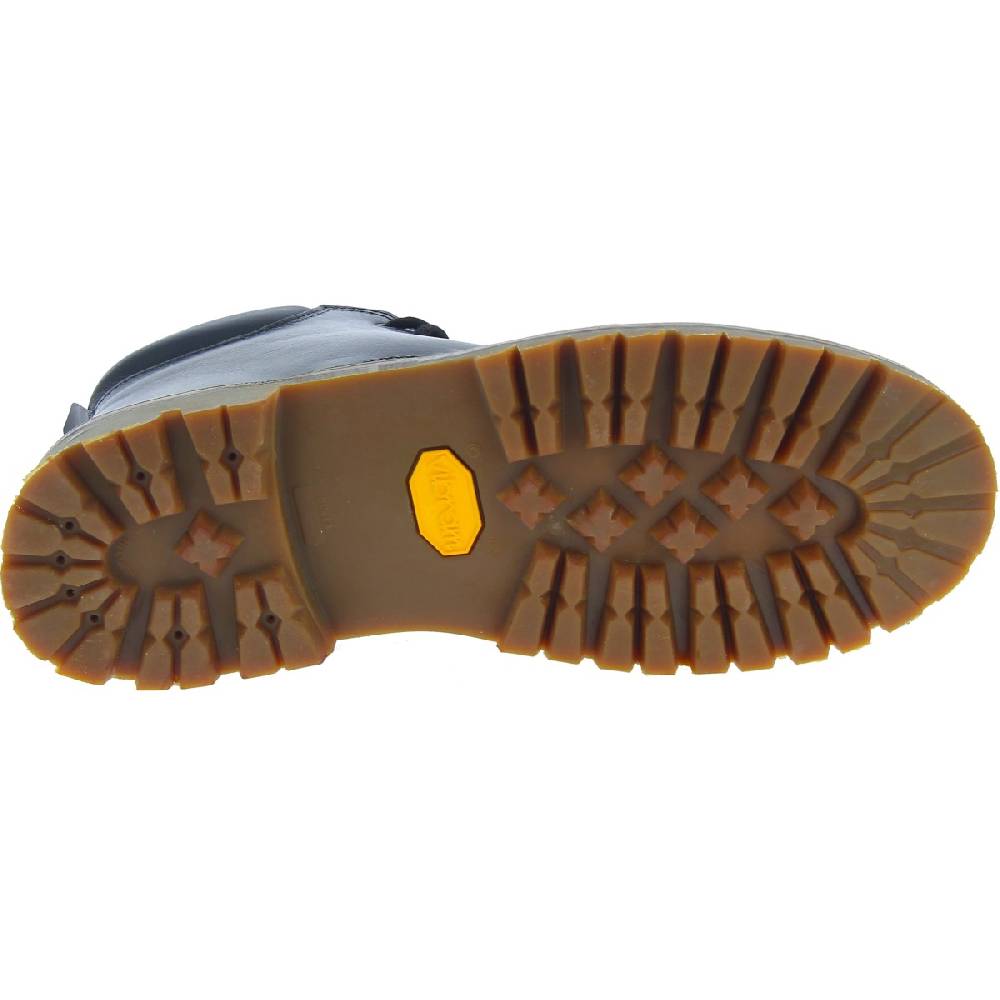 Lartigiano Del Cuoio Stivaletti uomo artigianali in pelle nera e suola Vibram Promozione Limitata