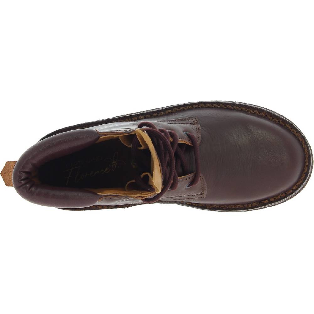Lartigiano Del Cuoio Stivaletti donna artigianali in pelle marrone scuro conciata al vegetale Shopping Online
