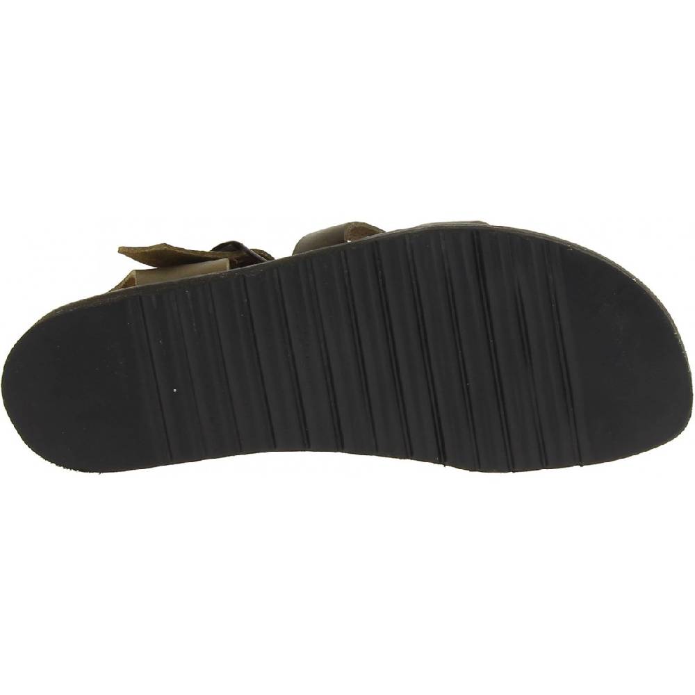 Lartigiano Del Cuoio Sandali uomo fatti a mano in pelle color fango suola gomma spessa Italia
