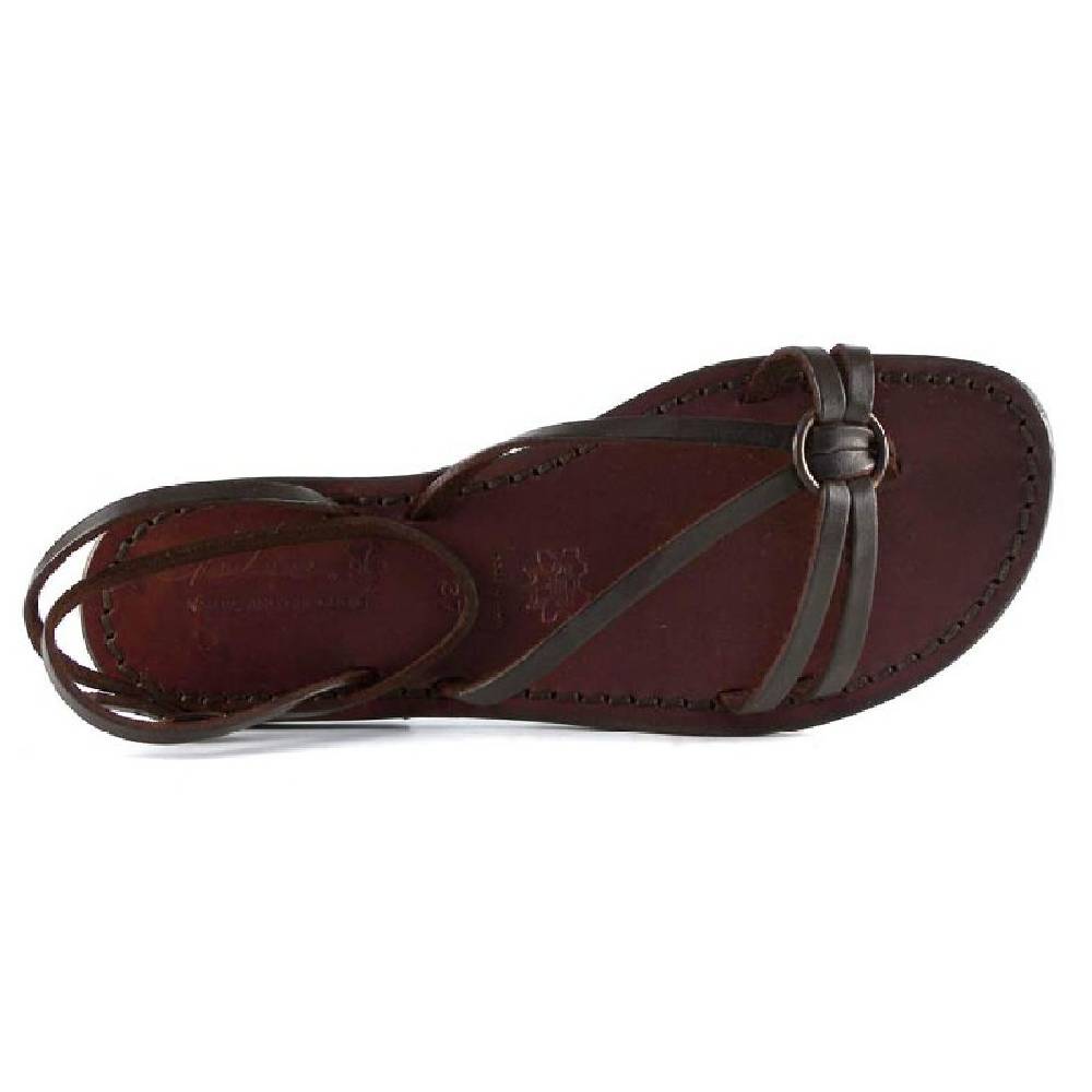 Lartigiano Del Cuoio Sandali donna realizzati a mano in pelle color testa di moro Acquista Ora
