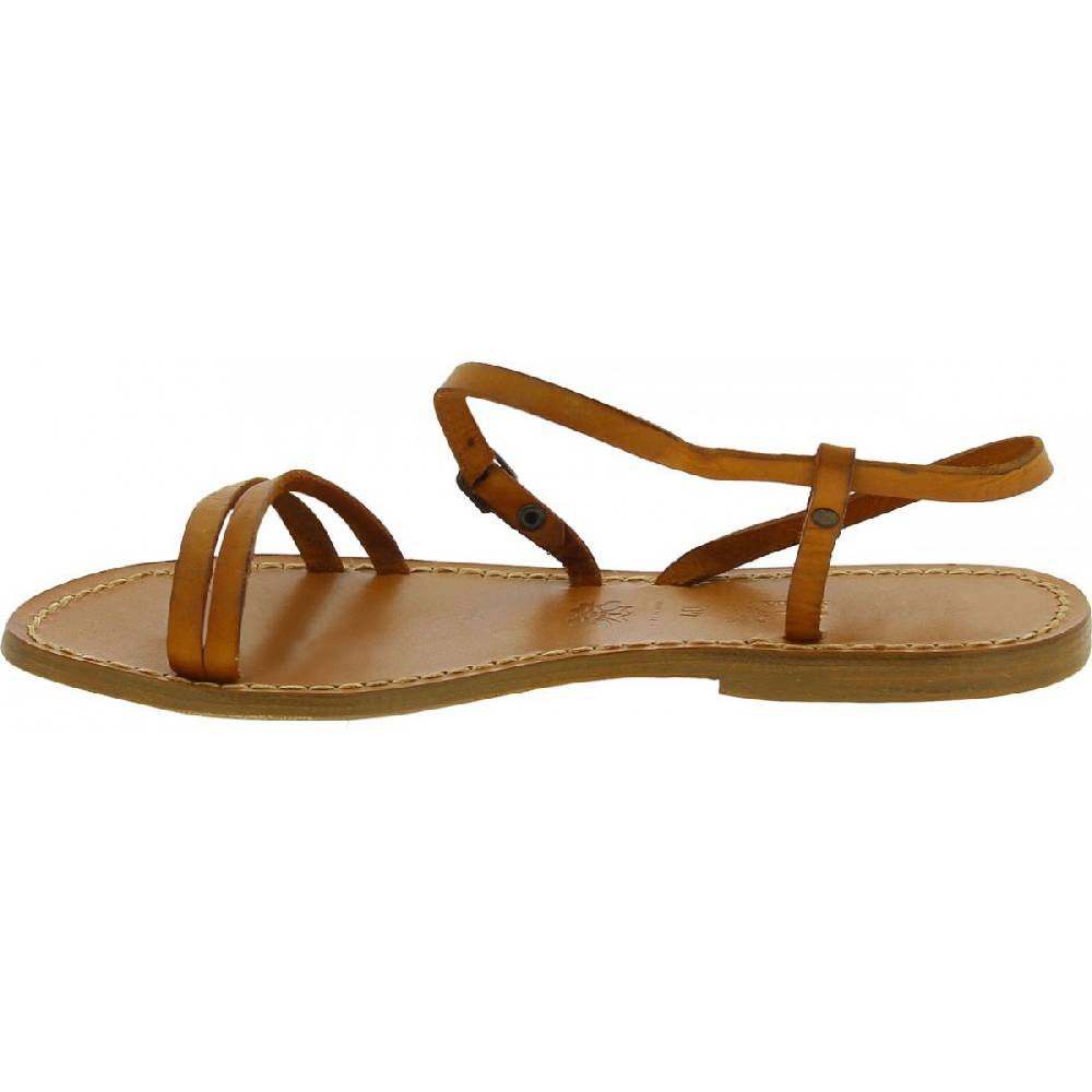 Lartigiano Del Cuoio Sandali schiava bassi da donna color cuoio I Più Venduti