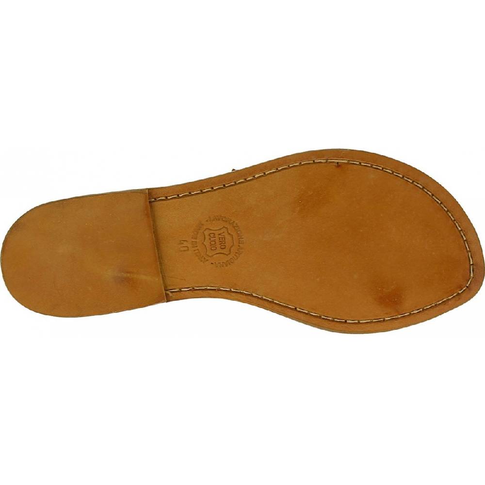 Lartigiano Del Cuoio Sandali schiava bassi da donna color cuoio I Più Venduti