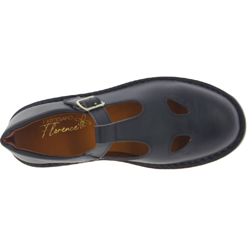 Lartigiano Del Cuoio Scarpe occhietti da donna in pelle nera fatte a mano in Italia Shopping Online